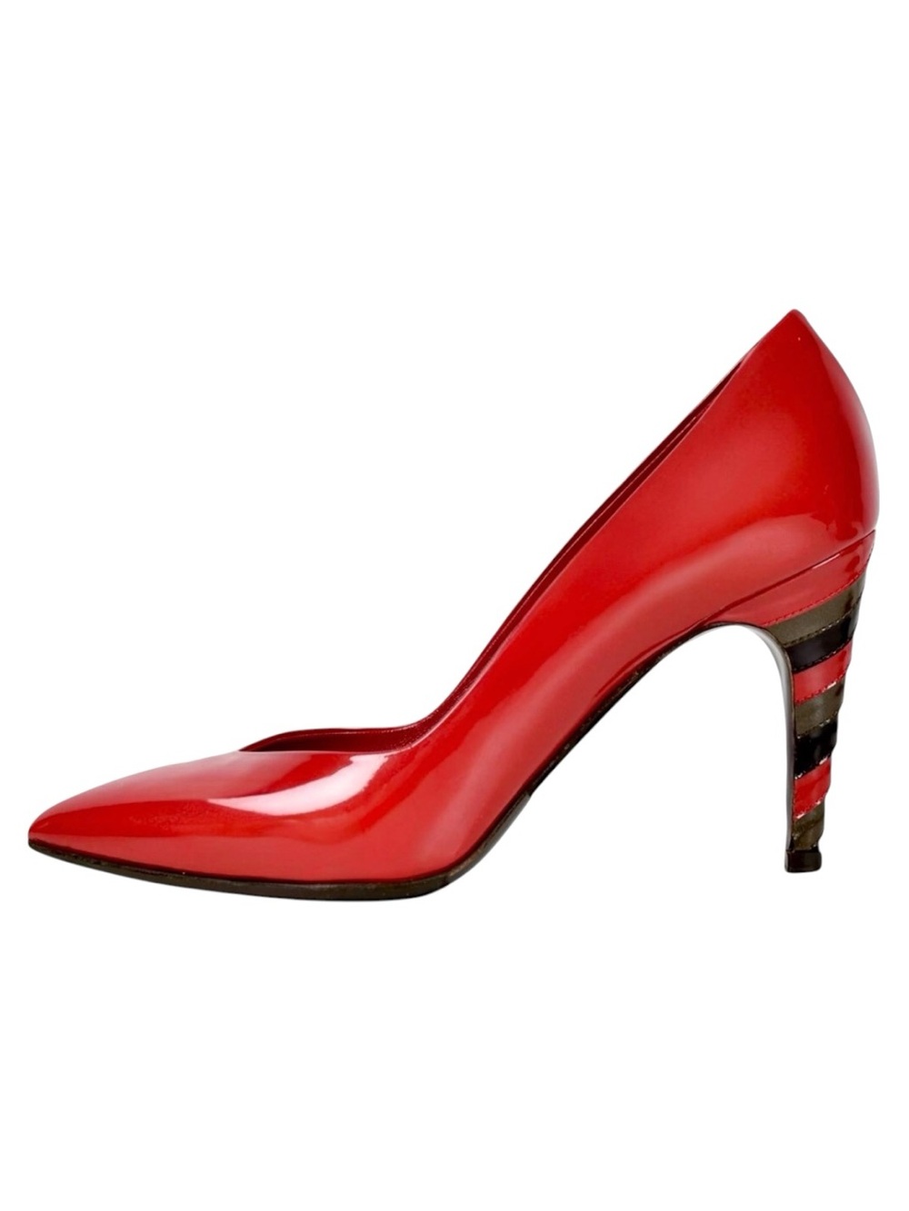 Louis Vuitton Red Patent Leather Pumps Size 37.5
